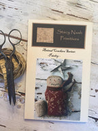 STACY NASH PRIMITIVES "Animal Crackers Series - Paisley"  Counted Cross Stitch Pattern, Snowman, Christmas, Pattern Only