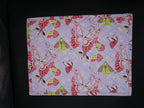 Cross Stitch Needlework PROJECT BAG  Clear Vinyl Front  Quilted  Art Gallery Fabrics - Winged Collection  Kingsland Needle Art