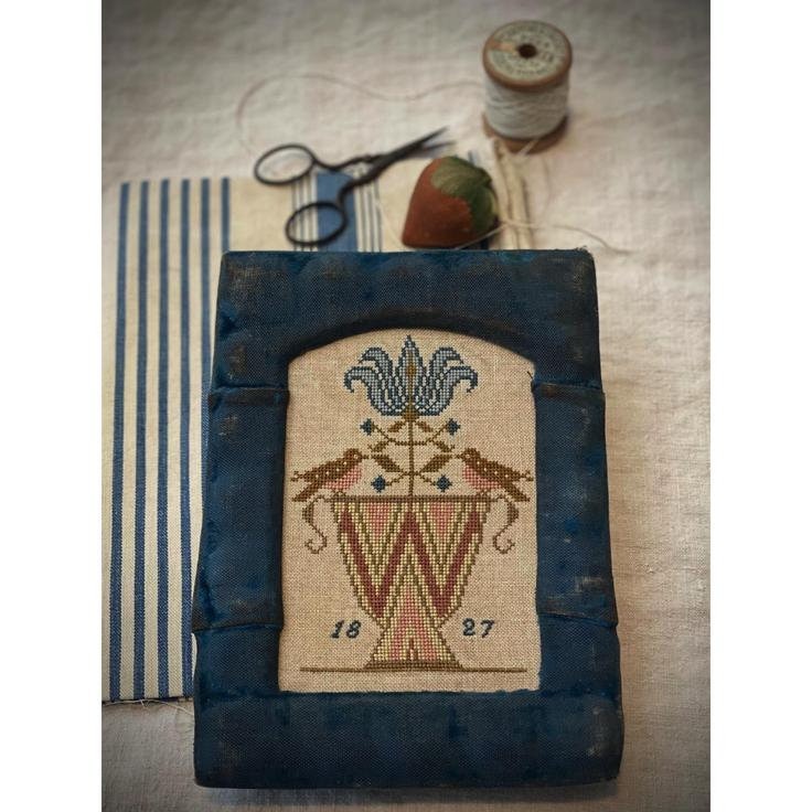 STACY NASH PRIMITIVES "Spotted Finch Sampler" Counted Cross Stitch Pattern, Pattern Only