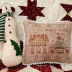 Pansy Patch Quilts and Stitchery "The Houses on Peppermint Lane ~ SUGAR COOKIE HOUSE #3" Counted Cross Stitch Pattern, Christmas