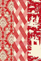 MAISON SAJOU Christmas Tree Kit ~ Red Damas Fabrics, 3 Dimensional Christmas Tree, Made in France