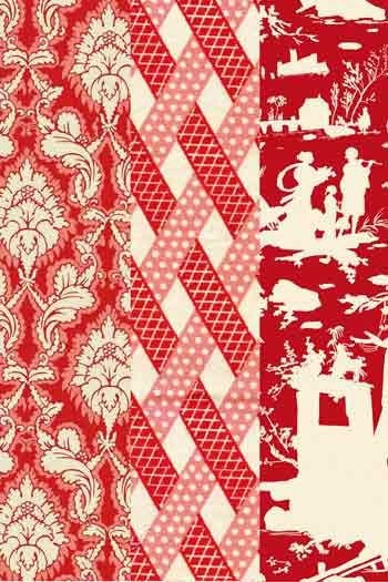 MAISON SAJOU Christmas Tree Kit ~ Red Damas Fabrics, 3 Dimensional Christmas Tree, Made in France