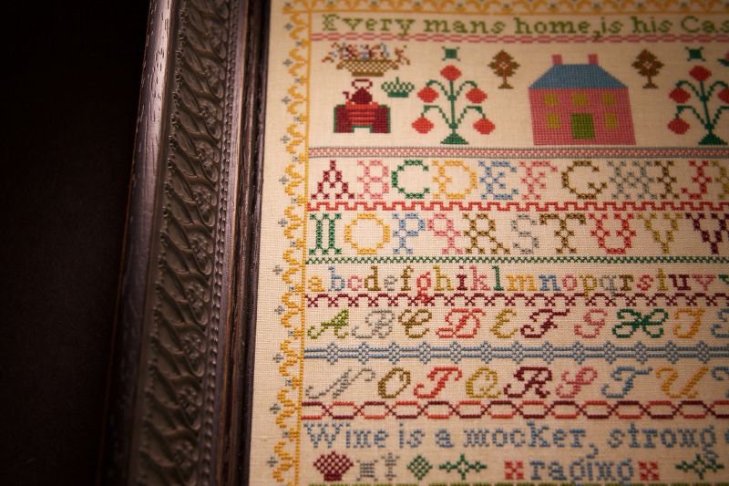 Hands Across the Sea Samplers "Mary G Ramage 1891" Counted Cross Stitch Pattern, A Scottish temperance sampler, Chart, Pattern Only