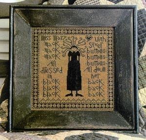 LA~D~DA "Miss Mary Mack"  Counted Cross Stitch Pattern  Rhyme, Chart, Paper Pattern