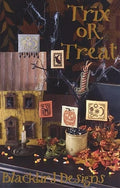 TRIX Or TREAT by Blackbird Designs  Re-Release  In Stock  Counted Cross Stitch Pattern  Halloween, Autumn, Leaflet Chart Paper Pattern