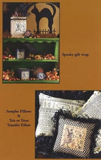 TRIX Or TREAT by Blackbird Designs  Re-Release  In Stock  Counted Cross Stitch Pattern  Halloween, Autumn, Leaflet Chart Paper Pattern