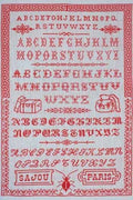 MAISON SAJOU Cross Stitch Sampler "Vintage Sampler ~ Cross Stitch Alphabet No3", Counted Cross Stitch Pattern, Made in France