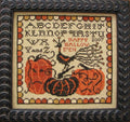PLUM STREET SAMPLERS "Grim Gourds"  Counted Cross Stitch Pattern  Sampler, Autumn, Fall, Pumpkins, Peacock, Thanksgiving, Paper Pattern