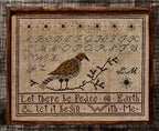 LA~D~DA "Peace on Earth "  Counted Cross Stitch Pattern  Sampler, Alphabet, Chart, Pattern Only