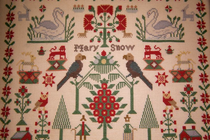 Hands Across The Sea Samplers  "Mary Snow"  Counted Cross Stitch Pattern  Sampler  Pattern Only