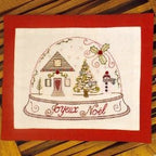 A Christmas Night Embroidery Kit by Un Chat dans L'aiguille, Made in France
