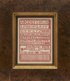 SALE! Hands Across The Sea Samplers  Annie Bayliss 1887 ~ God Save The Queen  Reproduction Sampler  Counted Cross Stitch Pattern