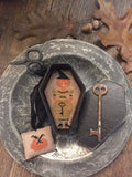 STACY NASH PRIMITIVES "Witch Hazel Sewing Coffin" Cross Stitch Pattern, Autumn, Halloween, Fall, Pattern Only