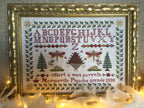 ROVARIS Reproduction Sampler "Marguerite Pigache  1899"  Counted Cross Stitch Pattern  French Christmas Sampler  Chart, Pattern Only