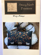 STACY NASH PRIMITIVES "Wooly's Pinkeep" counted cross stitch pattern, chart, Pattern Only