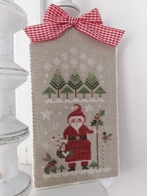 TRALALA "Santa", Counted Cross Stitch Pattern, Chart, Winter, St. Nick, Santa, Primitive Decor, Pattern Only
