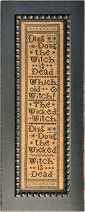 LA-D-DA "Wicked Witch" Counted Cross Stitch Pattern, Halloween, Pattern Only