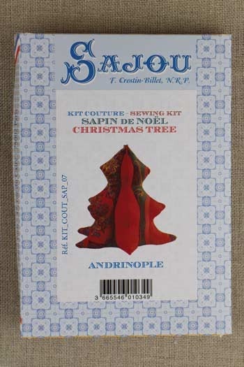 MAISON SAJOU Christmas Tree Kit ~ Andrinople Fabrics, 3 Dimensional Christmas Tree, Made in France
