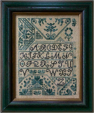 LA~D~DA "Quaker Alphabet "  Counted Cross Stitch Pattern  Sampler, Alphabet, Chart, Pattern Only