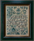 LA~D~DA "Quaker Alphabet "  Counted Cross Stitch Pattern  Sampler, Alphabet, Chart, Pattern Only