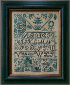 LA~D~DA "Quaker Alphabet "  Counted Cross Stitch Pattern  Sampler, Alphabet, Chart, Pattern Only