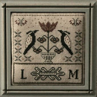 LA~D~DA "Garden Birds"  Counted Cross Stitch Pattern  Chart, Pattern Only
