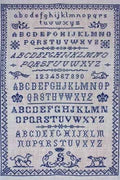 MAISON SAJOU Cross Stitch Sampler "Vintage Sampler ~ Cross Stitch Alphabet No4", Counted Cross Stitch Pattern, Made in France, Pattern Only