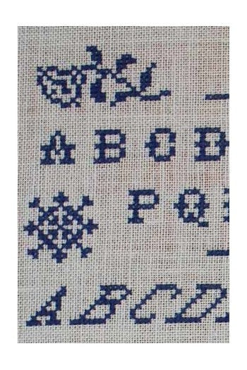 MAISON SAJOU Cross Stitch Sampler "Vintage Sampler ~ Cross Stitch Alphabet No4", Counted Cross Stitch Pattern, Made in France, Pattern Only