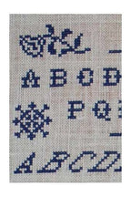 MAISON SAJOU Cross Stitch Sampler "Vintage Sampler ~ Cross Stitch Alphabet No4", Counted Cross Stitch Pattern, Made in France, Pattern Only