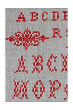 MAISON SAJOU Cross Stitch Sampler "Vintage Sampler ~ Cross Stitch Alphabet No3", Counted Cross Stitch Pattern, Made in France