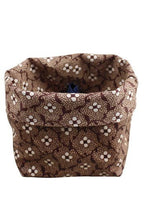MAISON SAJOU  Coated Cotton Pot   Reversible   Storage Pot    Handmade in France  Kingsland Needle Art