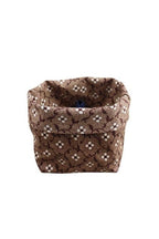 MAISON SAJOU  Coated Cotton Pot   Reversible   Storage Pot    Handmade in France  Kingsland Needle Art