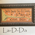 LA~D~DA "Toil & Trouble"  Counted Cross Stitch Pattern  Halloween, Chart, Paper Pattern
