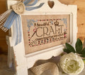 ROVARIS "A Beautiful Craft" Counted Cross Stitch Pattern (Includes Charm Too!), Paper Pattern