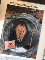 STACY NASH PRIMITIVES "Witch Hazel Sewing Coffin" Cross Stitch Pattern, Autumn, Halloween, Fall, Pattern Only