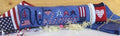 ROVARIS "Welcome Freedom" Counted Cross Stitch Pattern plus 2 Silver CHARMS are Included, 4th of July, American Flag, Pattern Only