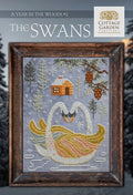 COTTAGE GARDEN SAMPLINGS "The Swans" A Year in the Woods 12-Part Series ~ #2, Counted Cross Stitch Pattern, Chart, Pattern Only