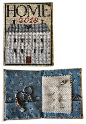 LA~D~DA "Home Needlebook"  Counted Cross Stitch Pattern  Chart, Paper Pattern