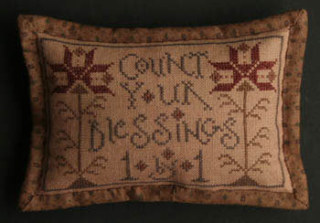 LA~D~DA "Count Your Blessings"  Counted Cross Stitch Pattern  Chart, Paper Pattern