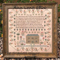 The SCARLETT HOUSE "Ann Long 1826"  Counted Cross Stitch Pattern  Reproduction Sampler, Pattern Only
