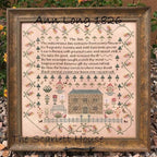 The SCARLETT HOUSE "Ann Long 1826"  Counted Cross Stitch Pattern  Reproduction Sampler, Pattern Only
