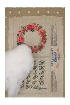 Maison Sajou "Small Cushion PRINTED SEWING KIT Japanese Roses ~ Small Cushion to Sew", Made in France
