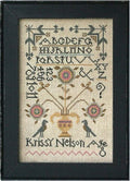 LA~D~DA "Krissy Nelson"  Counted Cross Stitch Pattern  Chart, Primitive Style Sampler, Paper Pattern