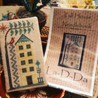LA~D~DA "Tall House Needlebook"  Counted Cross Stitch Pattern  Chart, Primitive Style, Paper Pattern