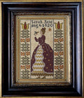 LA~D~DA "Miss Sarah Jane"  Counted Cross Stitch Pattern  Chart, Fracture Style Design, Paper Pattern