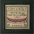 LA~D~DA "Down By The Bay"  Counted Cross Stitch Pattern  Chart, Summer, Watermelon, Paper Pattern