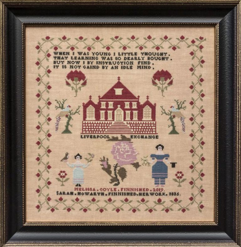 Hands Across The Sea Samplers "Sarah Howarth 1835" An English Sampler, Counted Cross Stitch, Reproduction Booklet, Pattern Only