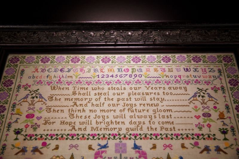 Hands Across the Sea Samplers "Memories of the Past" Counted Cross Stitch Chart, English Sampler, Pattern Only