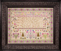 Hands Across the Sea Samplers "Memories of the Past" Counted Cross Stitch Chart, English Sampler, Pattern Only