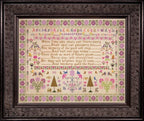 Hands Across the Sea Samplers "Memories of the Past" Counted Cross Stitch Chart, English Sampler, Pattern Only